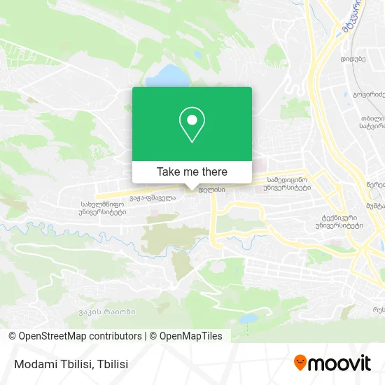 Modami Tbilisi map