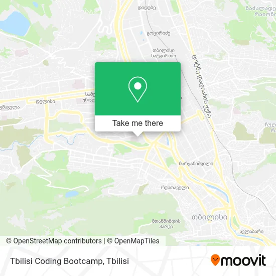 Tbilisi Coding Bootcamp map