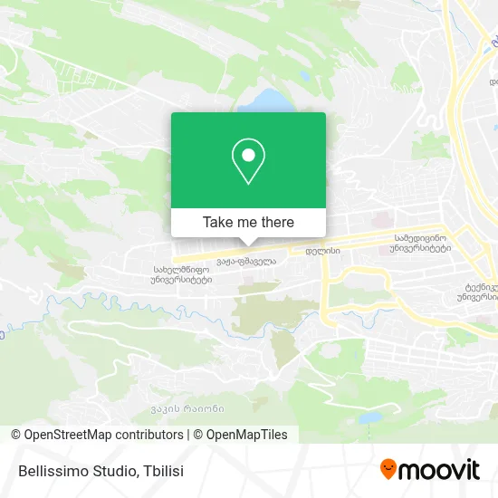 Bellissimo Studio map