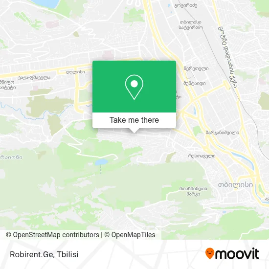 Robirent.Ge map