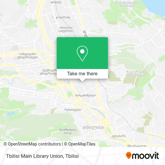 Tbilisi Main Library Union map
