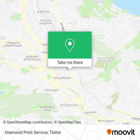 Diamond Print Service map