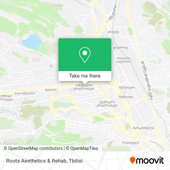 Roots Aesthetics & Rehab map
