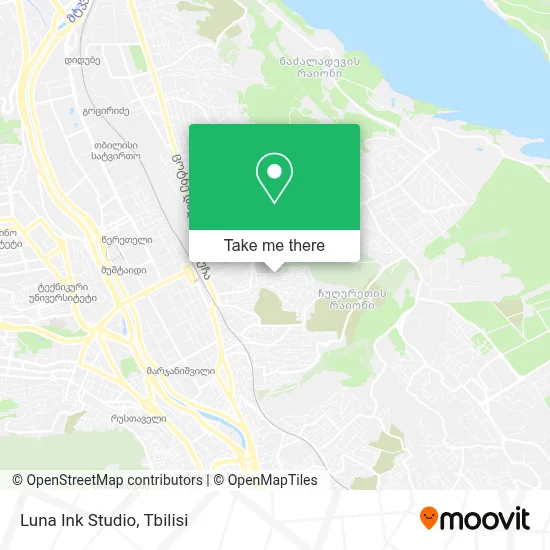 Luna Ink Studio map