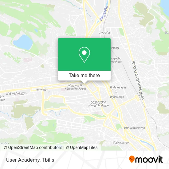 User Academy map