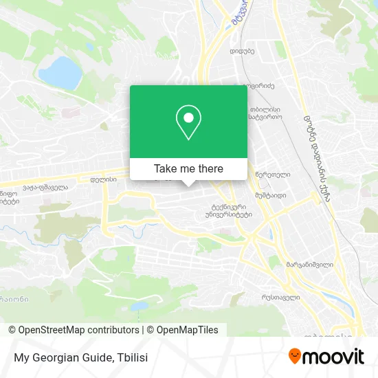My Georgian Guide map