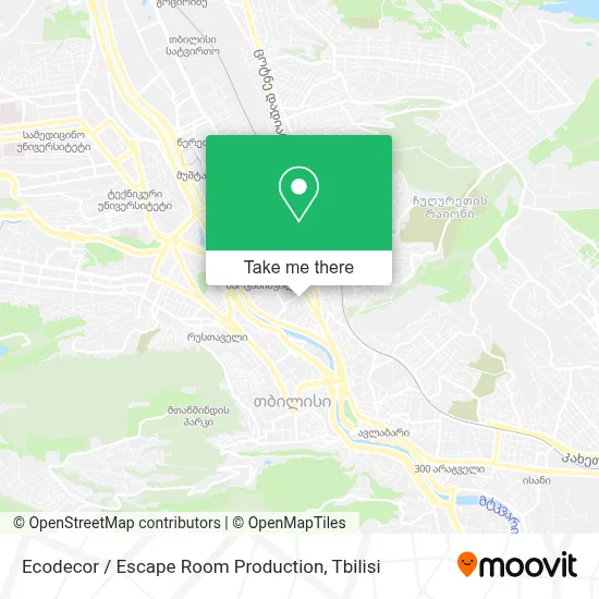 Ecodecor / Escape Room Production map