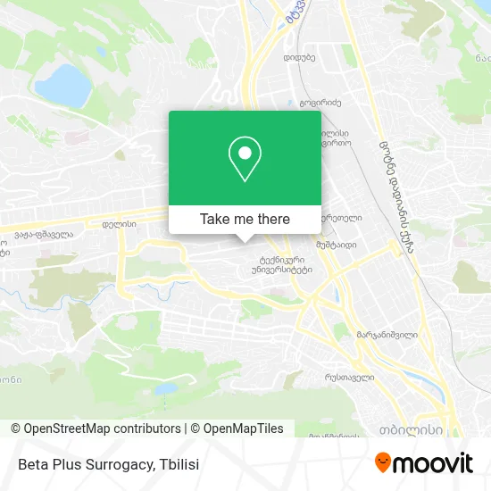 Beta Plus Surrogacy map