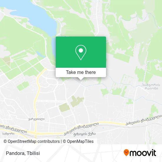 Pandora map