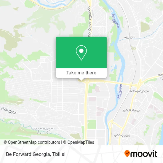 Be Forward Georgia map