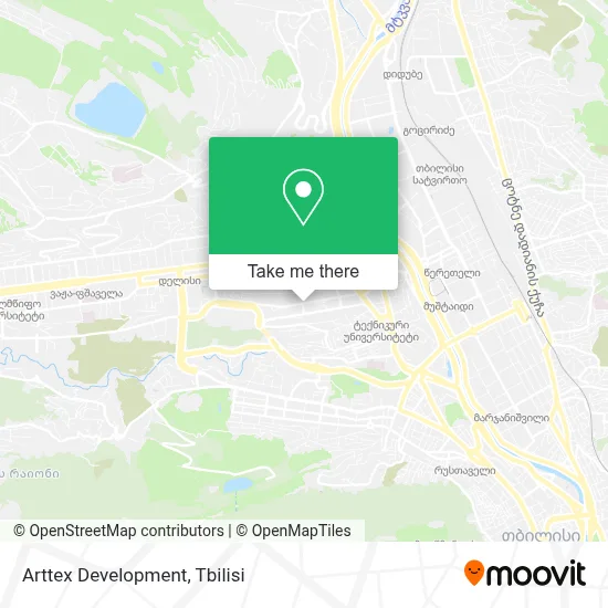 Arttex Development map