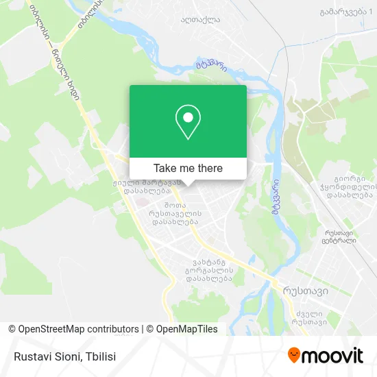 Rustavi Sioni map