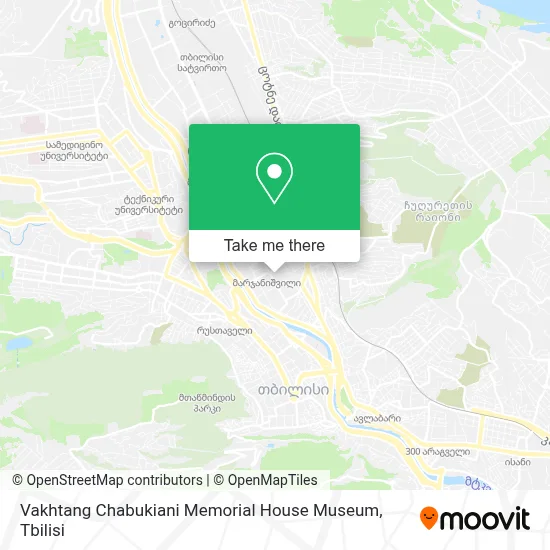 Vakhtang Chabukiani Memorial House Museum map