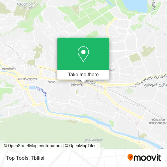 Top Tools map