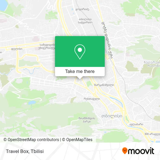 Travel Box map