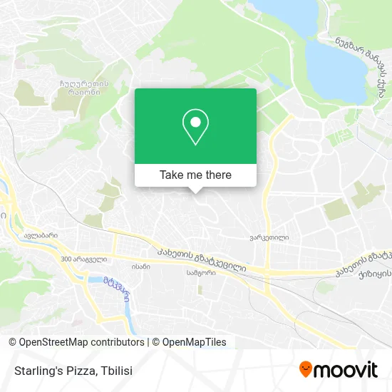 Starling's Pizza map