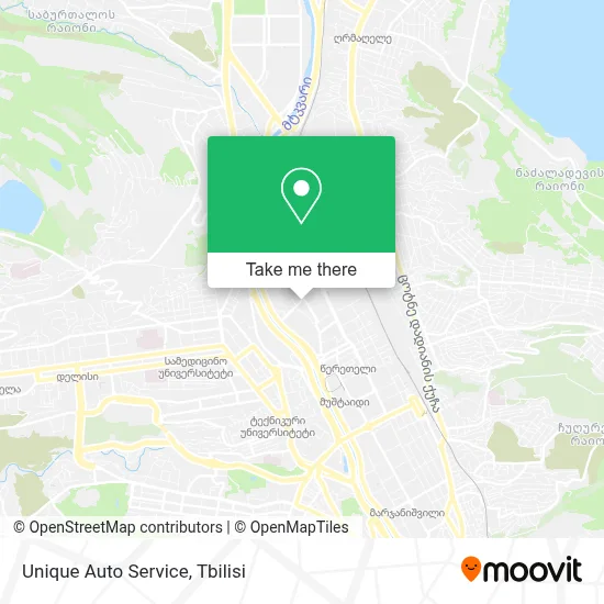 Unique Auto Service map