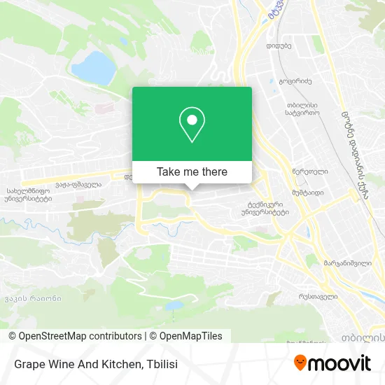 Grape Wine And Kitchen map