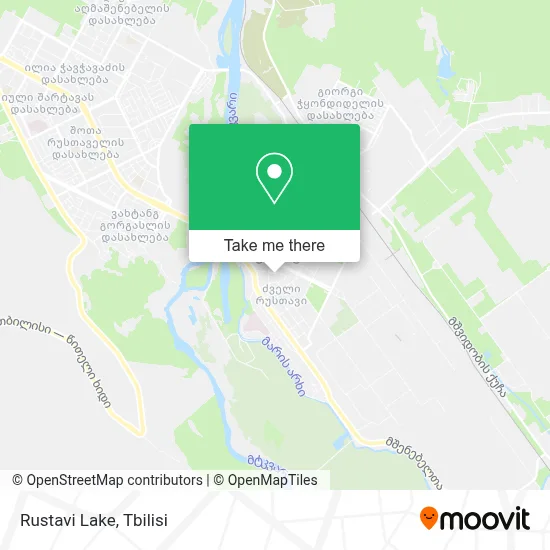 Rustavi Lake map