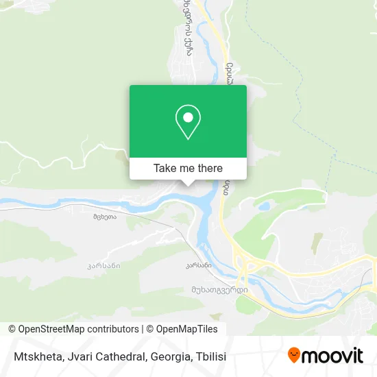 Mtskheta, Jvari Cathedral, Georgia map