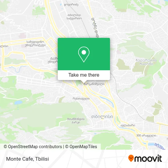 Monte Cafe map