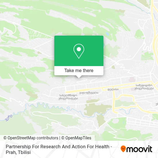 Partnership For Research And Action For Health - Prah map