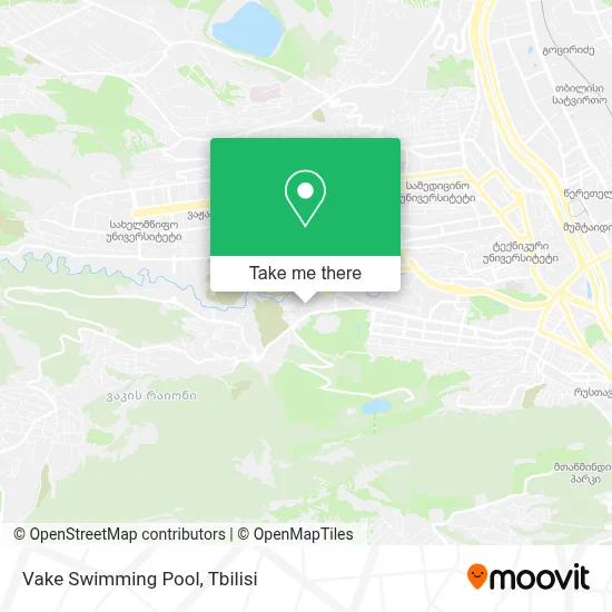 Vake Swimming Pool map