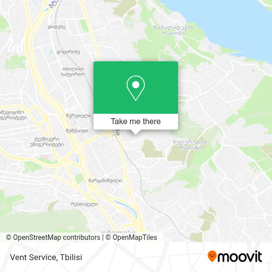 Vent Service map