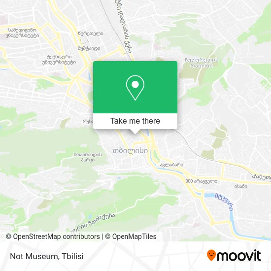 Not Museum map
