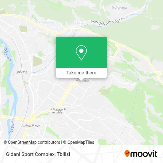 Gldani Sport Complex map