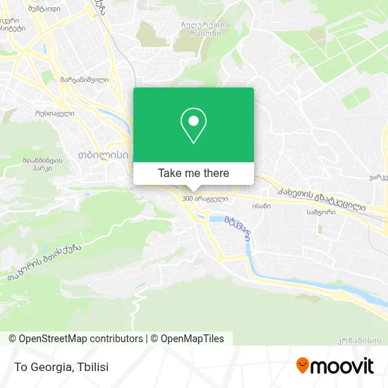 To Georgia map