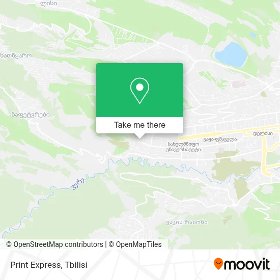 Print Express map