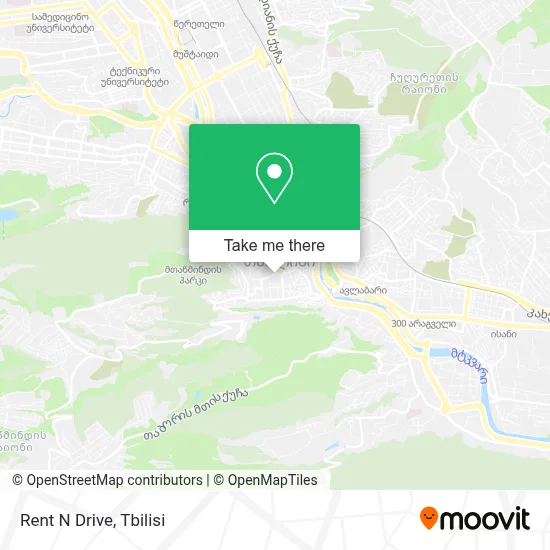 Rent N Drive map