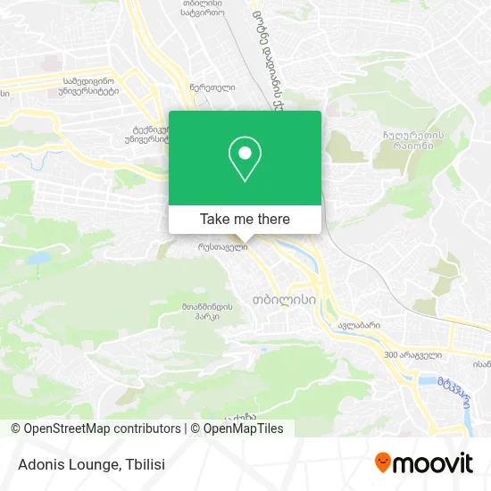 Adonis Lounge map
