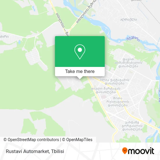 Rustavi Automarket map