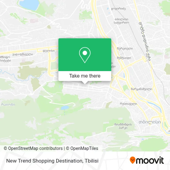 New Trend Shopping Destination map