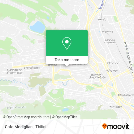 Cafe Modigliani map