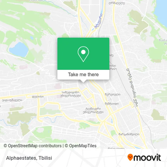 Alphaestates map
