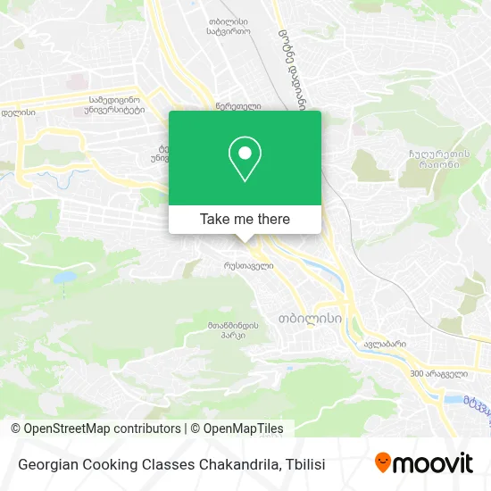 Georgian Cooking Classes Chakandrila map