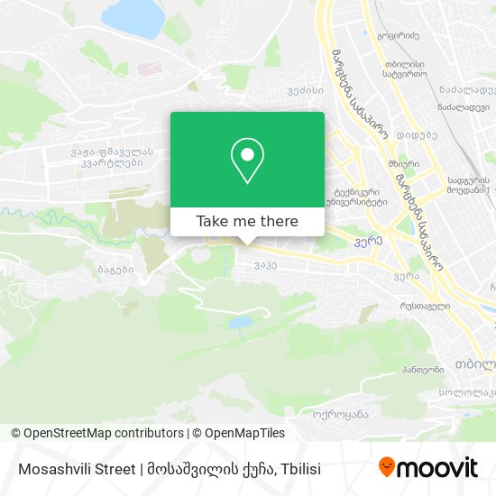 Карта Mosashvili Street | მოსაშვილის ქუჩა