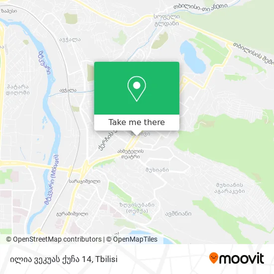 ილია ვეკუას ქუჩა 14 map