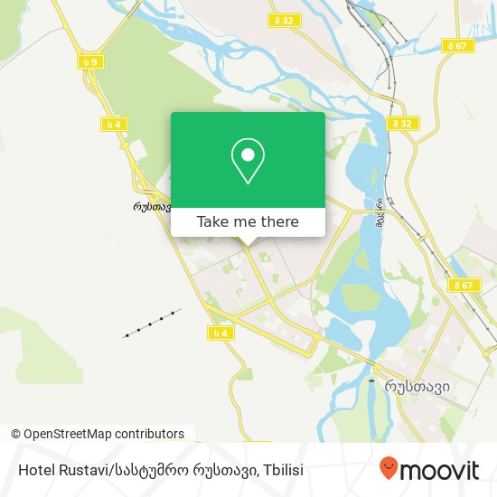 Карта Hotel Rustavi/სასტუმრო რუსთავი