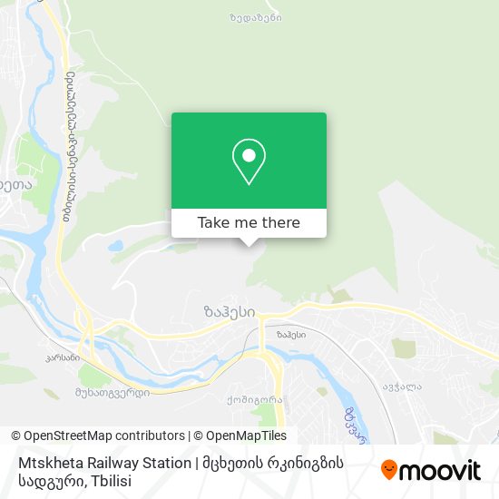 Карта Mtskheta Railway Station | მცხეთის რკინიგზის სადგური