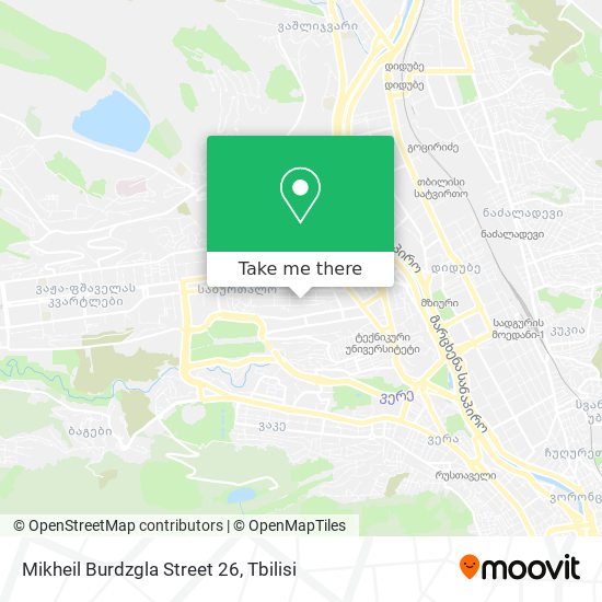 Карта Mikheil Burdzgla Street 26
