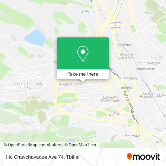 Карта Ilia Chavchavadze Ave 74