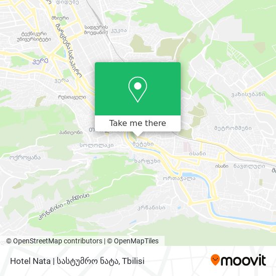 Карта Hotel Nata | სასტუმრო ნატა