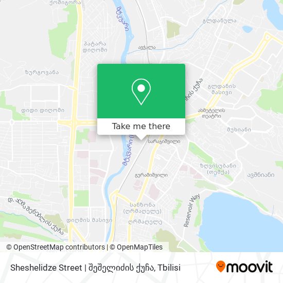 Карта Sheshelidze Street | შეშელიძის ქუჩა