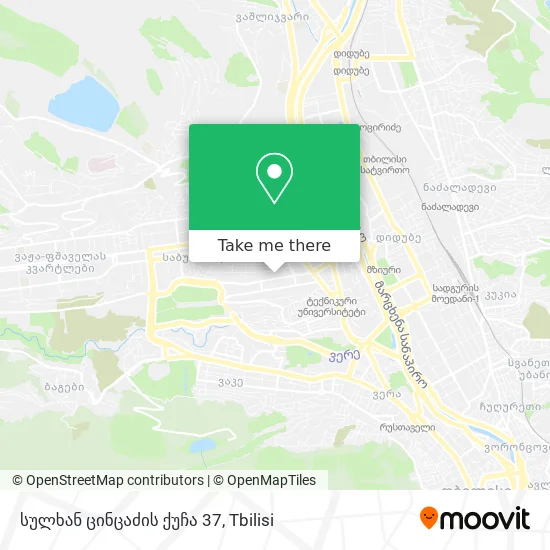 სულხან ცინცაძის ქუჩა 37 map
