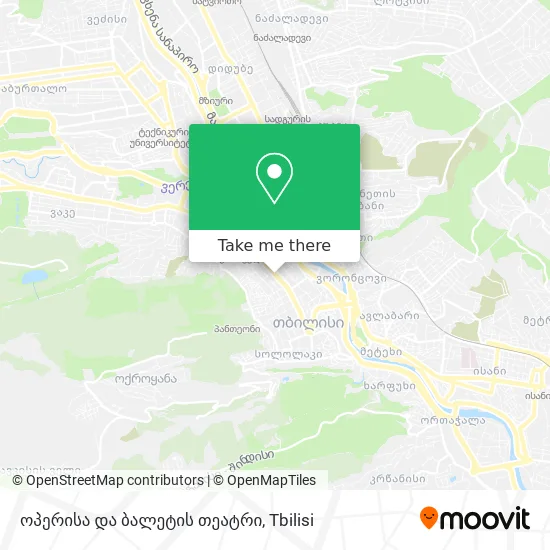 ოპერისა და ბალეტის თეატრი map