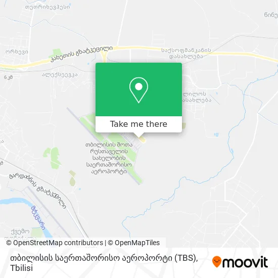 თბილისის საერთაშორისო აეროპორტი (TBS) map